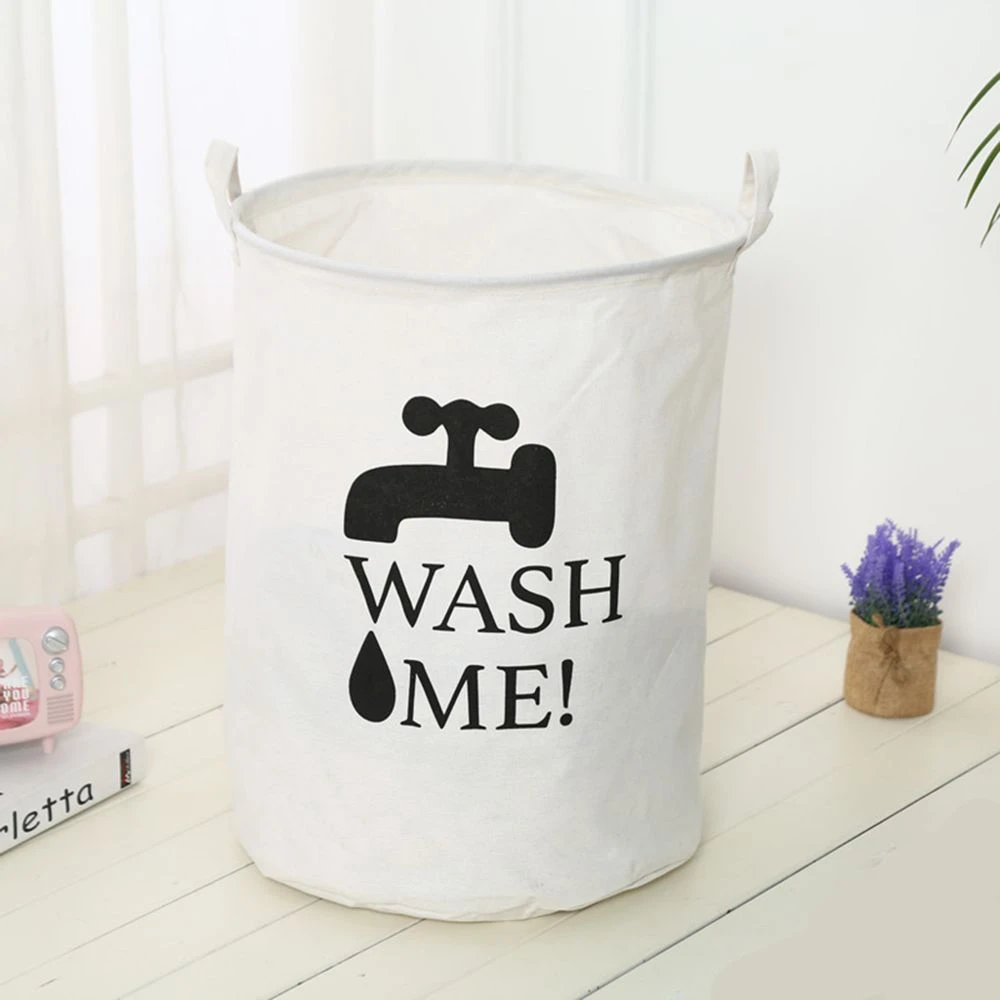 Marque Generique Panier à Linge Bin Sac Panier Vêtements Lavage Jouet Stockage Fort P... – Image 4