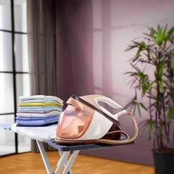 Philips Centrale Vapeur De 1,8L 7,5 Bars 2100W Violet Doré Blanc
