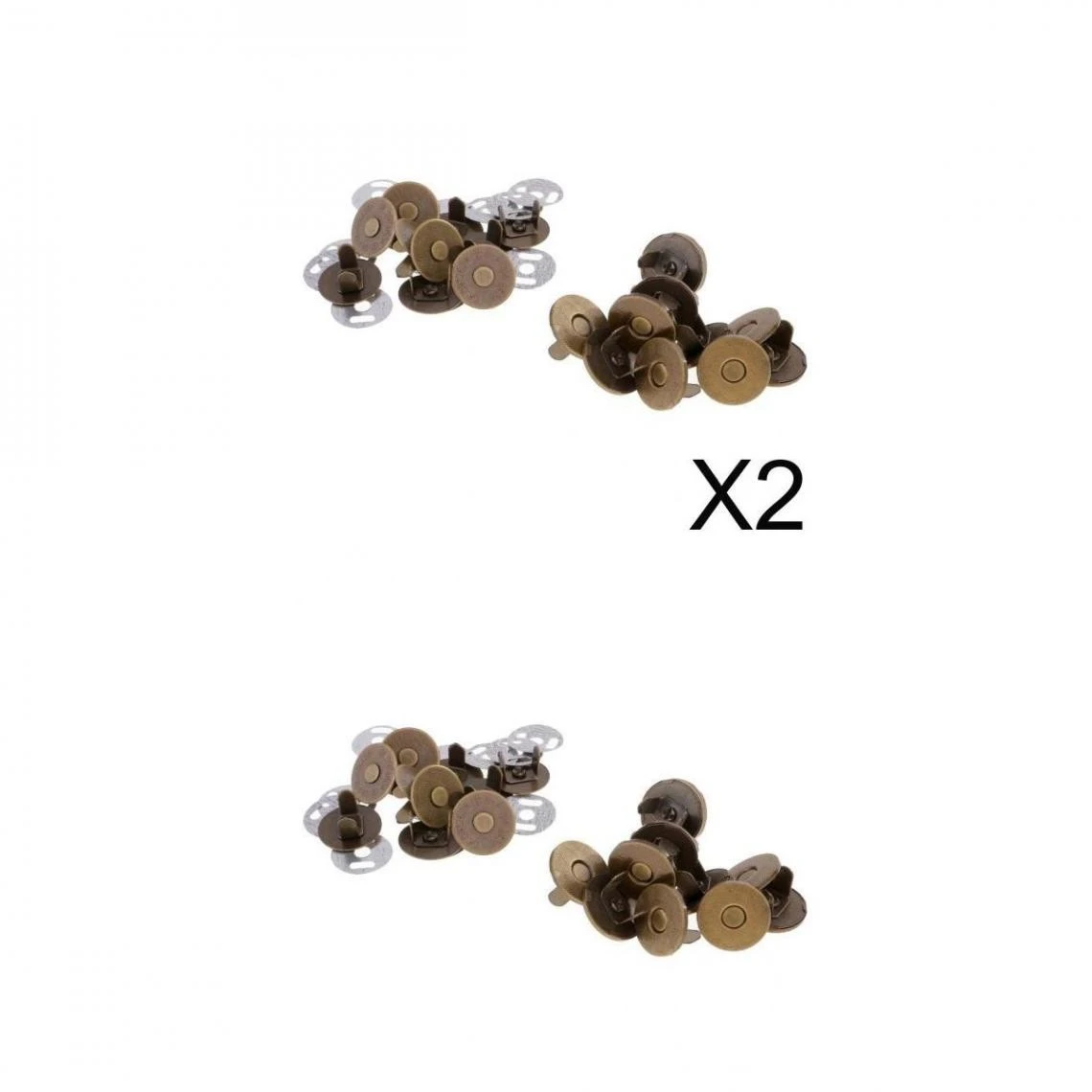 Marque Generique Boutons-pression Magnétiques Métalliques