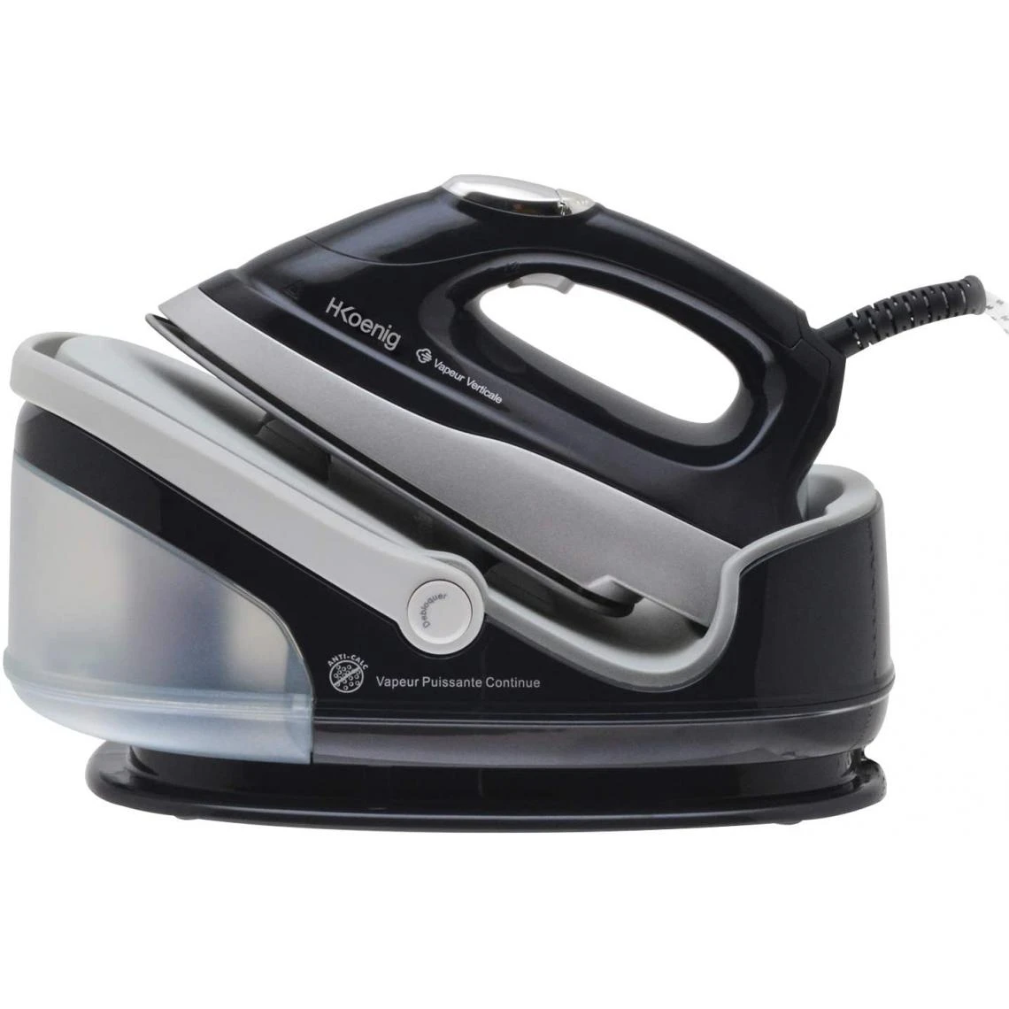 H.KOENIG Centrale Vapeur De 1,7L 2400W Gris Noir