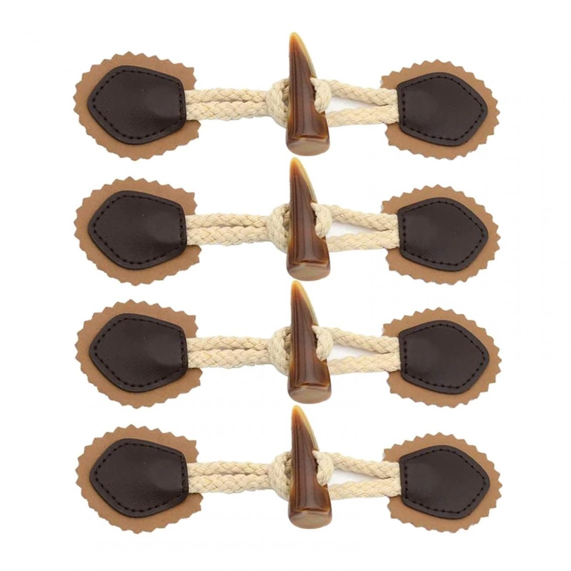 Marque Generique Fermetures à Bascule En Cuir Fixations De Couture – Image 2