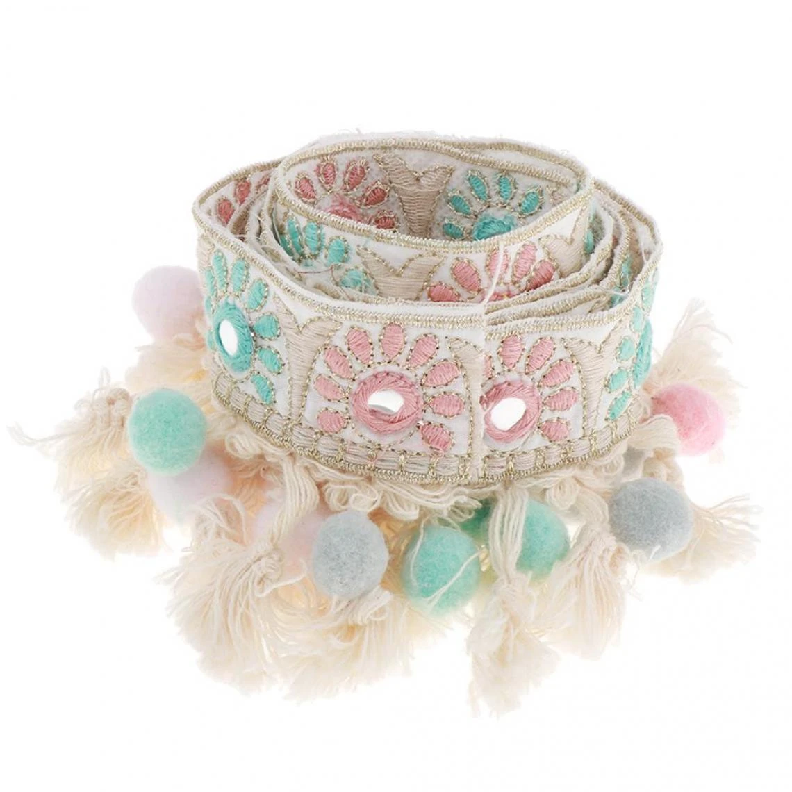 Marque Generique Garniture De Dentelle Broderie Frange Bandes – Image 4