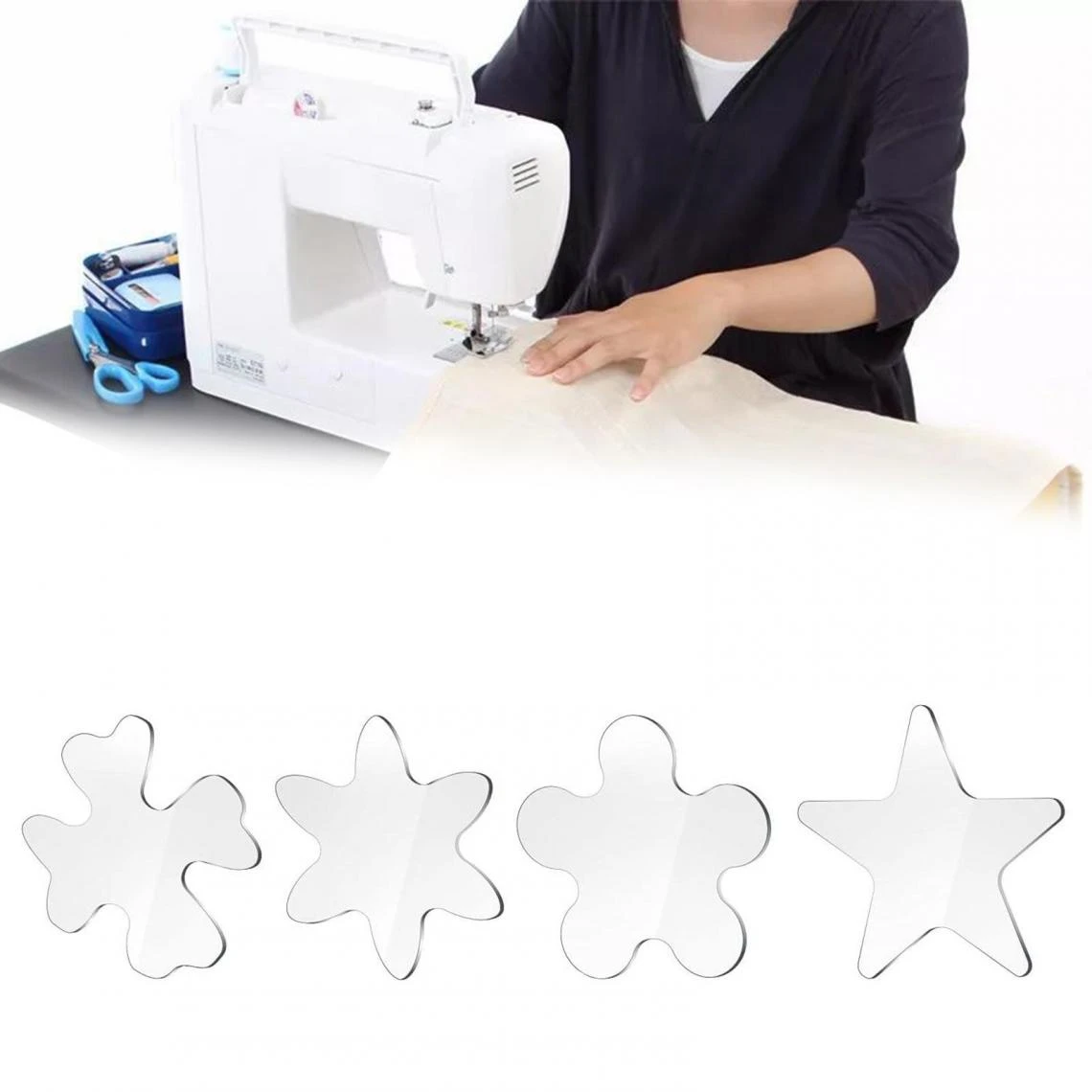 Marque Generique Machines à Coudre De Règle De Modèle De Courtepointe – Image 3