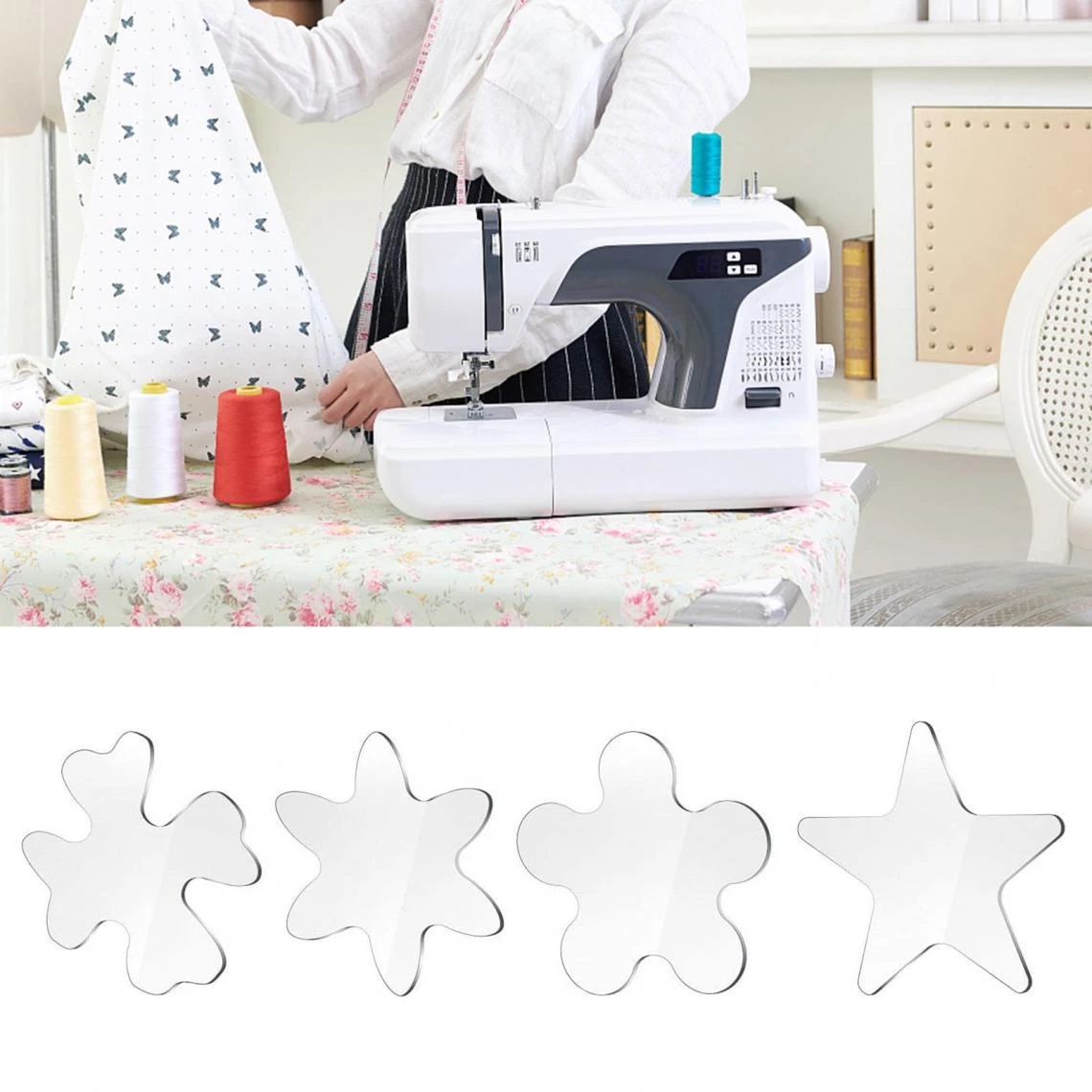 Marque Generique Machines à Coudre De Règle De Modèle De Courtepointe – Image 5