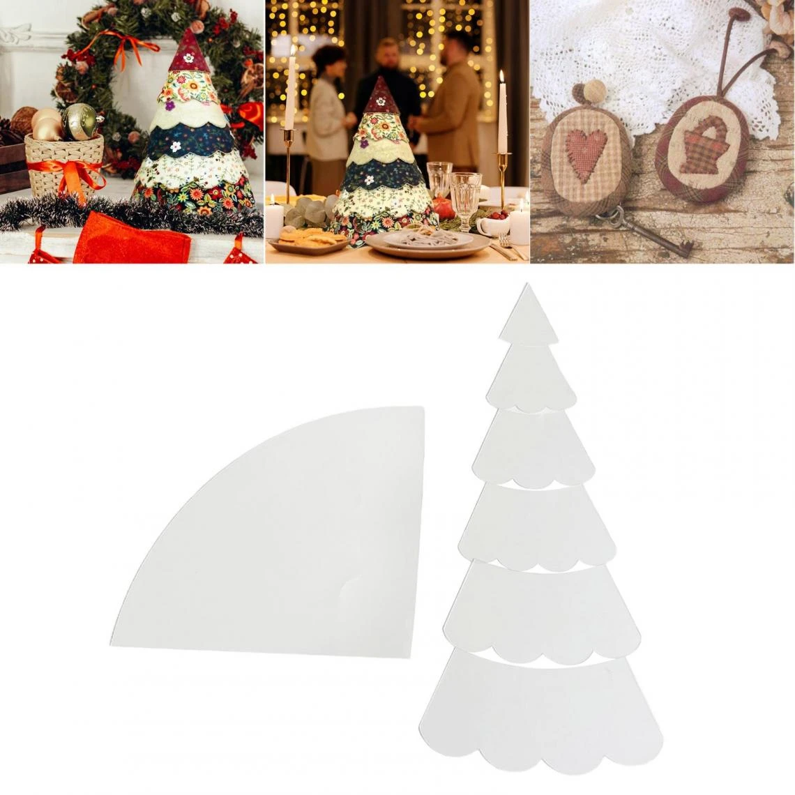 Marque Generique Modèles De Coupe De Courtepointe Coupe De Bandes De Tissu – Image 3