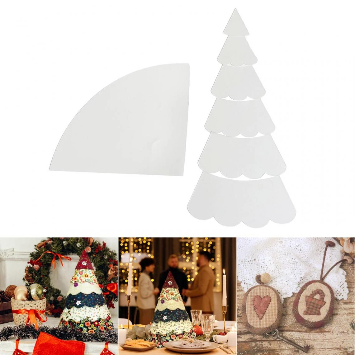 Marque Generique Modèles De Coupe De Courtepointe Coupe De Bandes De Tissu – Image 4