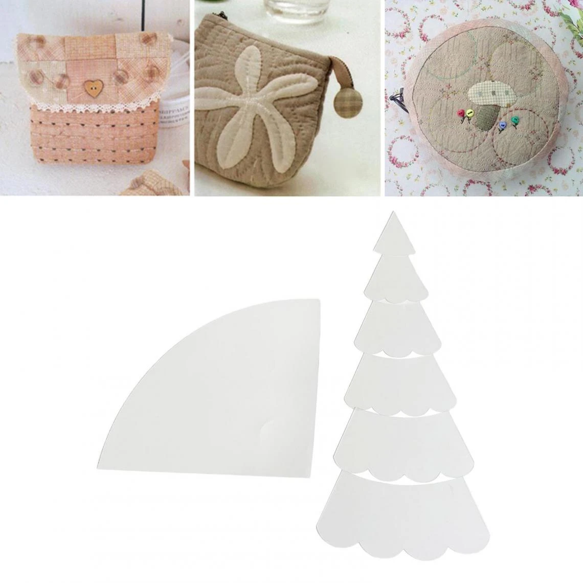 Marque Generique Modèles De Coupe De Courtepointe Coupe De Bandes De Tissu – Image 5