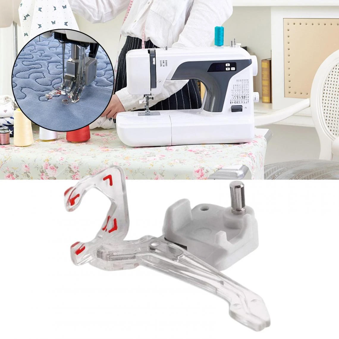 Marque Generique Pied-de-biche Pour Matelassage De Cadre De Machine à Coudre – Image 5