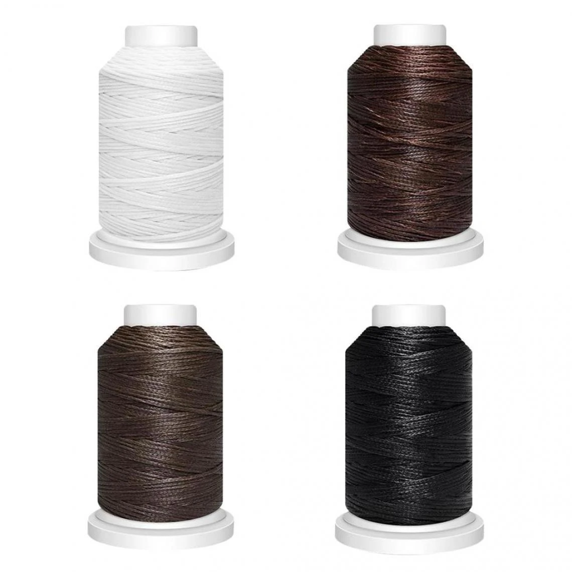 Marque Generique Polyester Ciré Fil À Coudre En Cuir 1mm