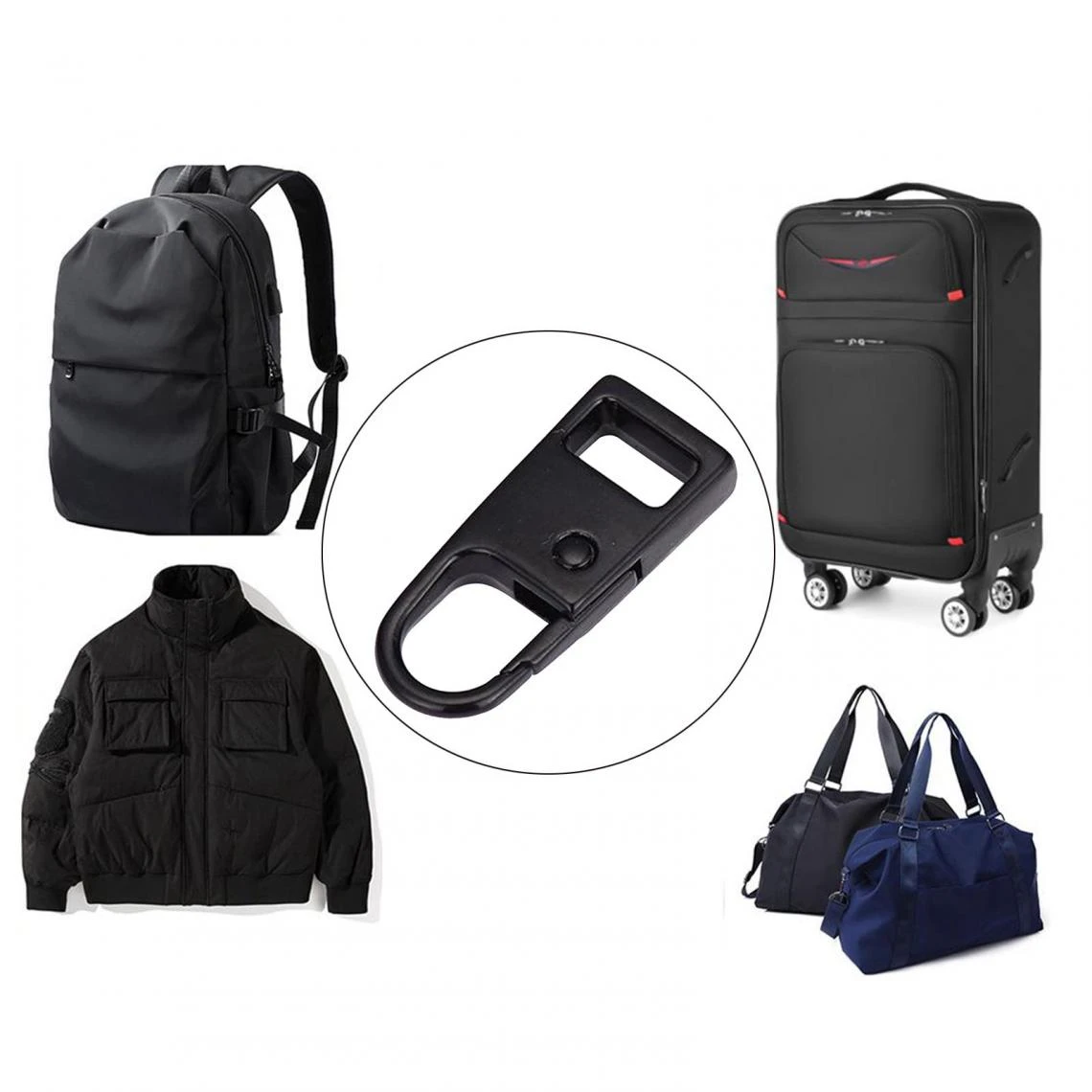 Marque Generique Remplacement Balises Fermeture À Glissière Zip Fixateur Noir De Rép... 5 Marque Generique Remplacement Balises Fermeture À Glissière Zip Fixateur Noir De Rép... – Image 3
