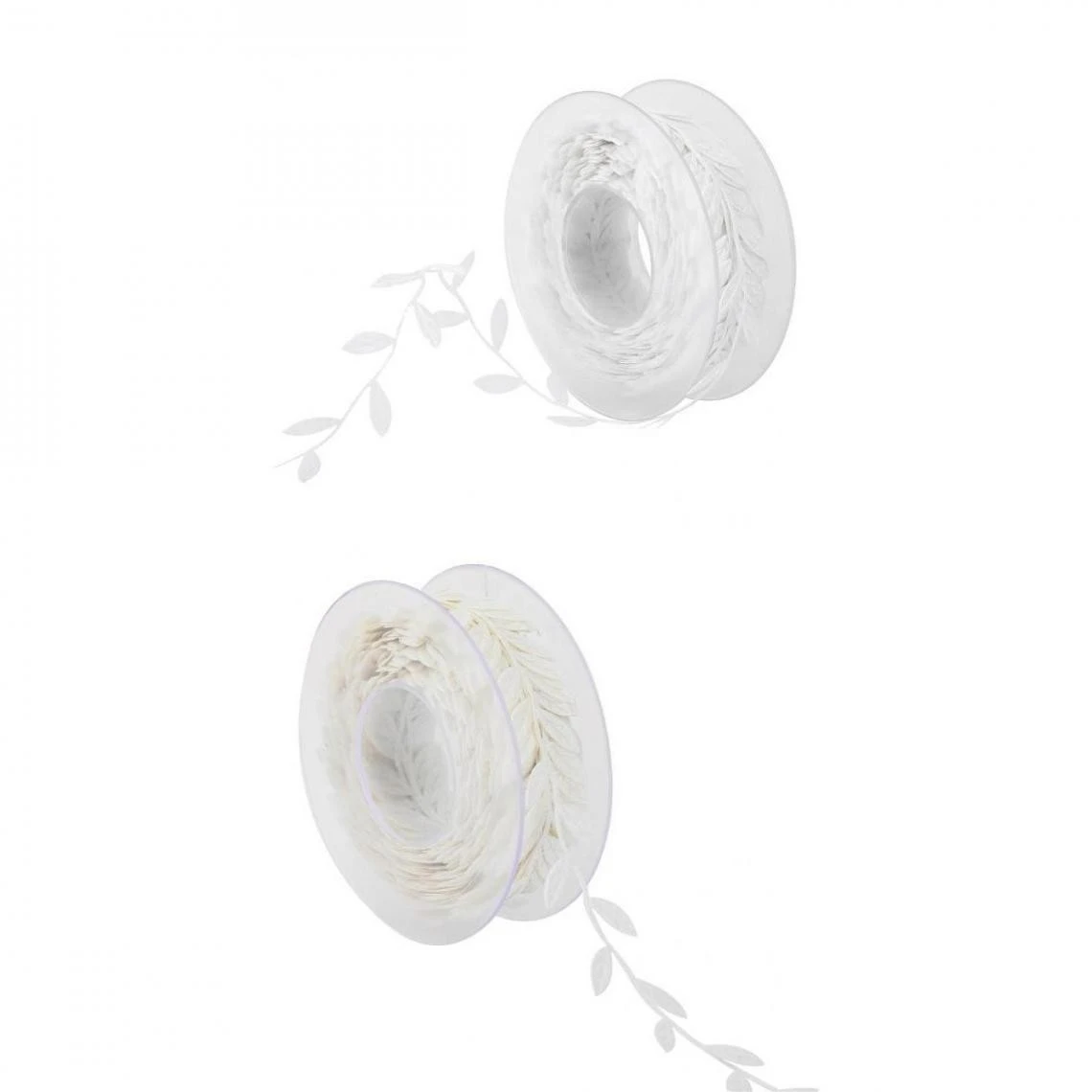 Marque Generique Ruban De Satin Ă Bordure De Feuilles