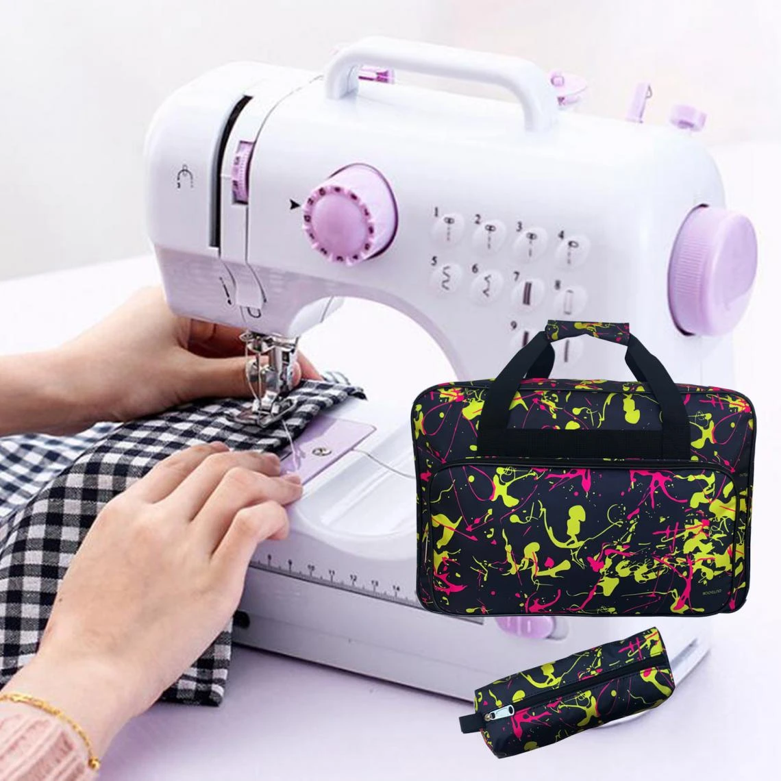 Marque Generique Sac De Transport Pour Machine à Coudre Sac à Main Pour Machine à Co... – Image 4