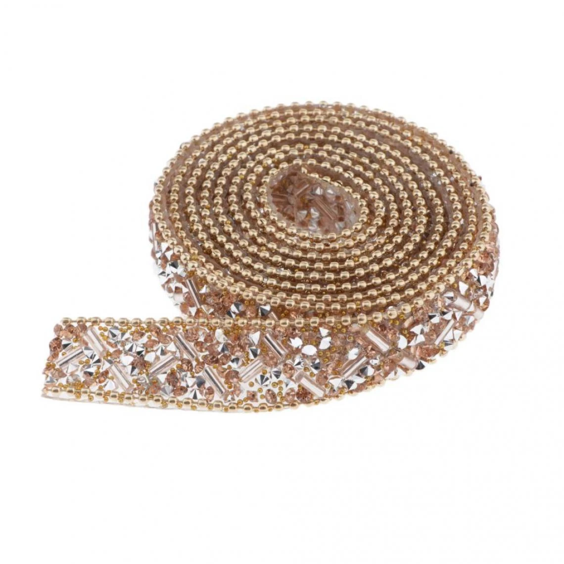 Marque Generique Strass Thermocollant Pour Vetement Ruban Doré – Image 5