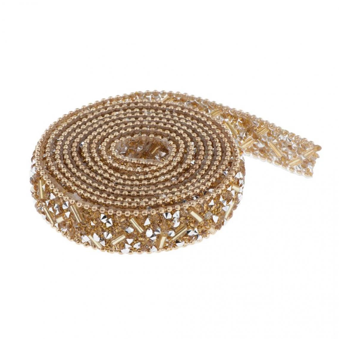 Marque Generique Strass Thermocollant Pour Vetement Ruban Doré – Image 4