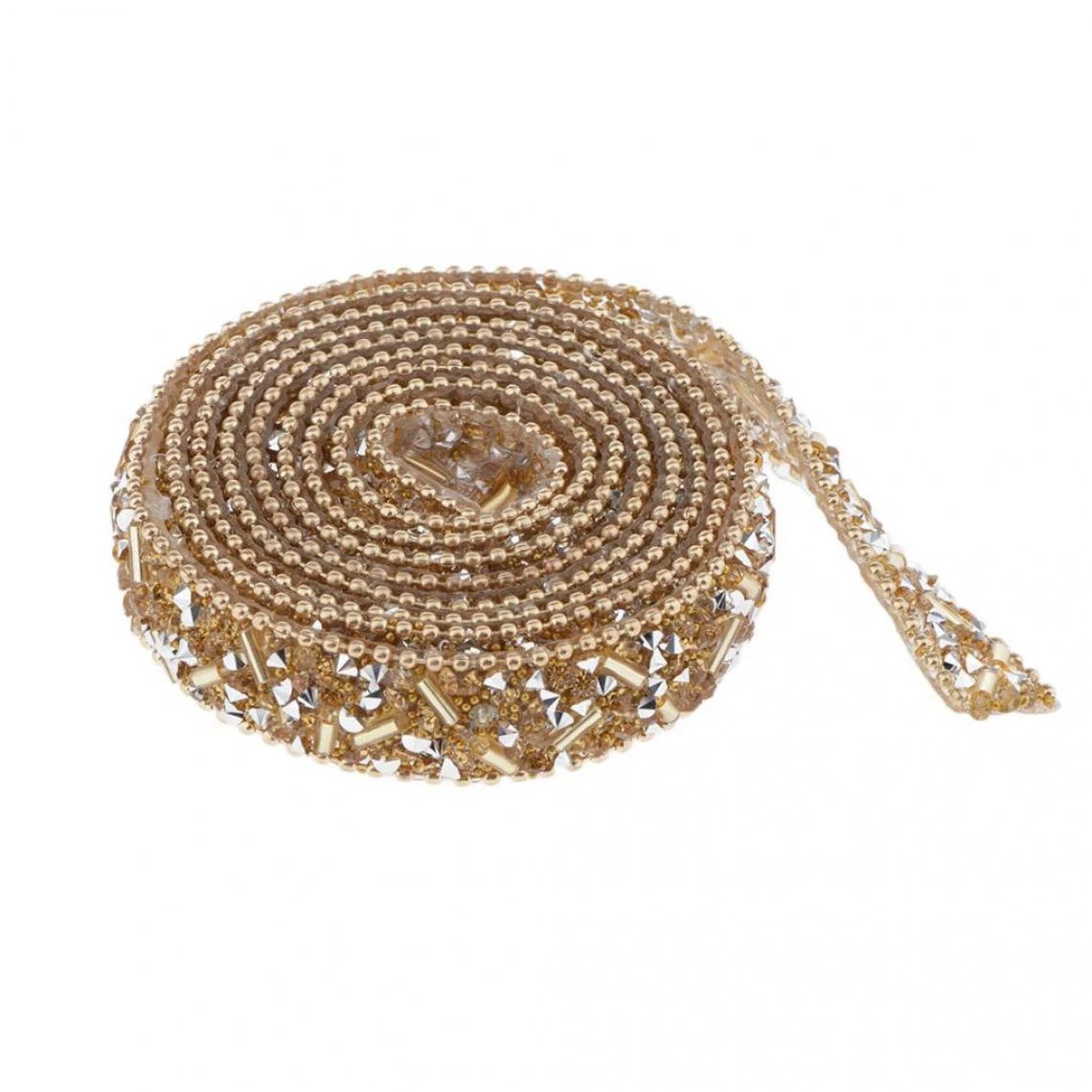 Marque Generique Strass Thermocollant Pour Vetement Ruban Doré – Image 5