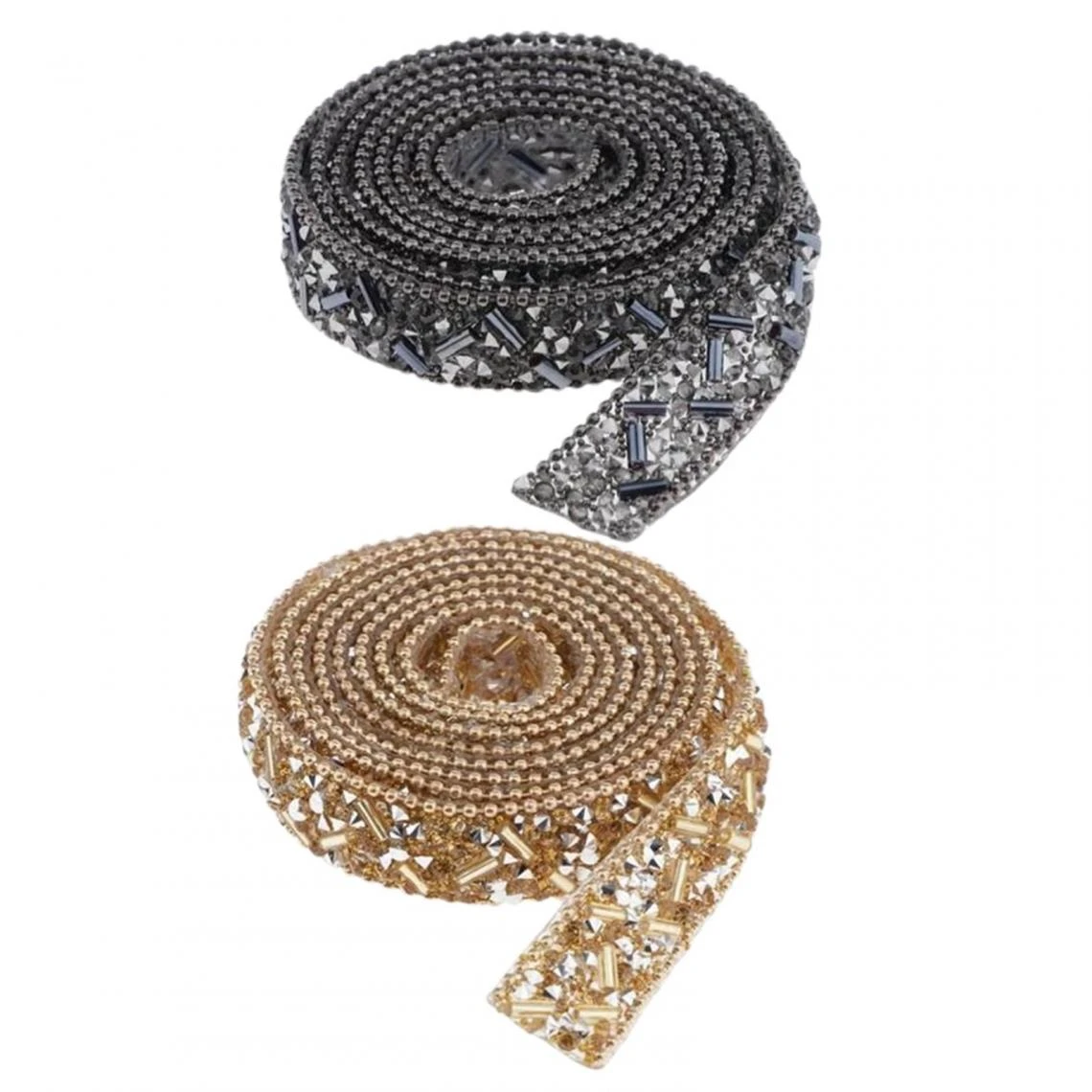 Marque Generique Strass Thermocollant Pour Vetement Ruban Doré