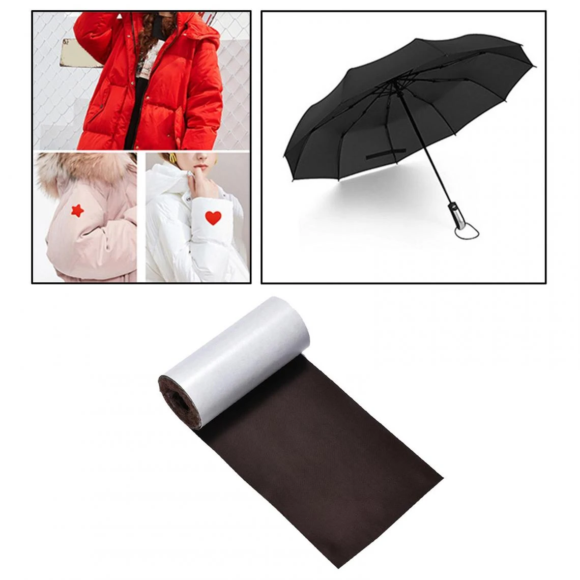 Marque Generique Tissu De Ruban Auto-adhésif Pour Patchs De Réparation En Nylon – Image 3