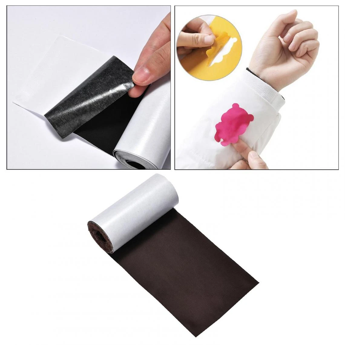 Marque Generique Tissu De Ruban Auto-adhésif Pour Patchs De Réparation En Nylon – Image 4