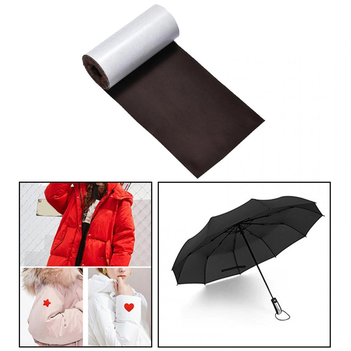 Marque Generique Tissu De Ruban Auto-adhésif Pour Patchs De Réparation En Nylon – Image 5