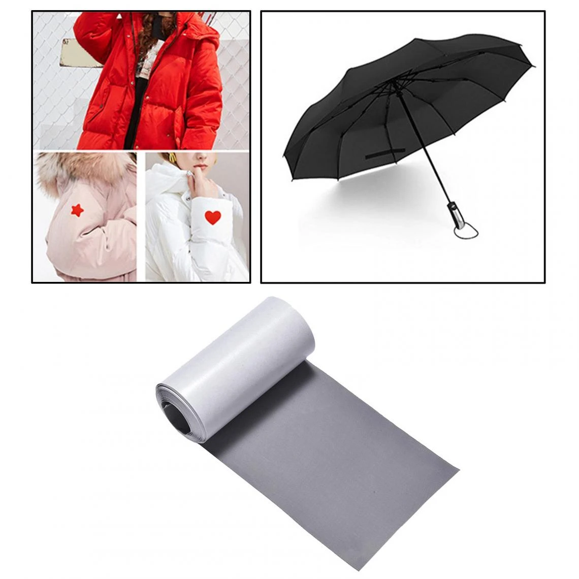 Marque Generique Tissu De Ruban Auto-adhésif Pour Patchs De Réparation En Nylon – Image 3