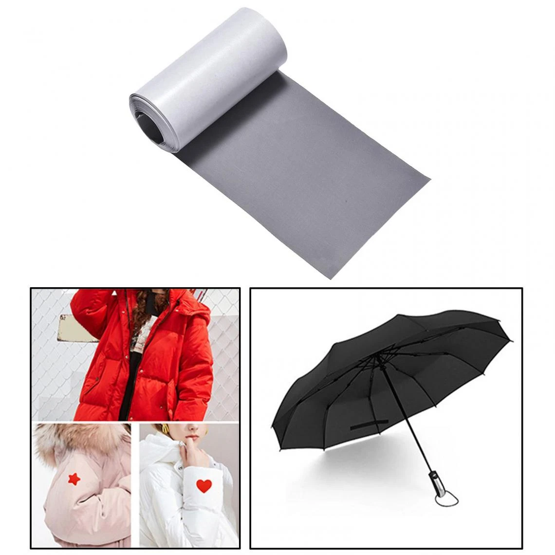 Marque Generique Tissu De Ruban Auto-adhésif Pour Patchs De Réparation En Nylon – Image 5