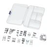 Vhbw Lot De 15 Pieds Presseurs Pour Machine à Coudre Courante Avec Pi... -magasin RCD vhbw lot de 15 pieds presseurs pour machine a coudre courante avec pied bas kit universel de pieds de biche boite en plastique 11478392 30004904 1140x1140